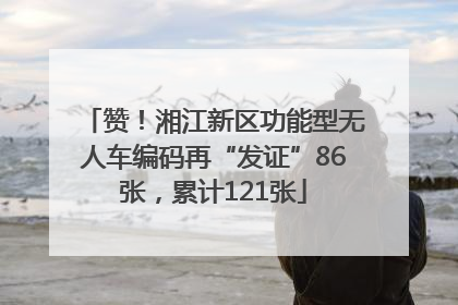 赞！湘江新区功能型无人车编码再“发证”86张，累计121张