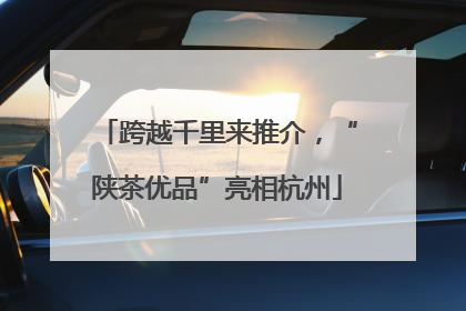 跨越千里来推介，“陕茶优品”亮相杭州