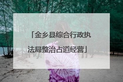 金乡县综合行政执法局整治占道经营