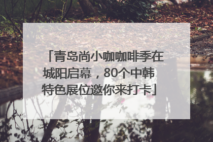 青岛尚小咖咖啡季在城阳启幕，80个中韩特色展位邀你来打卡