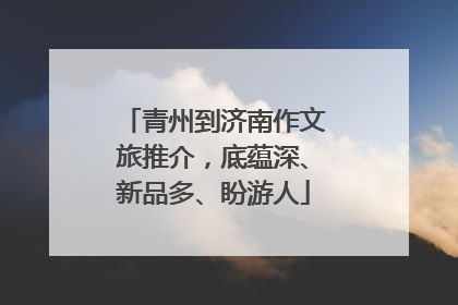青州到济南作文旅推介，底蕴深、新品多、盼游人