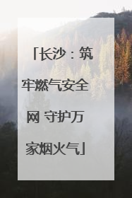 长沙：筑牢燃气安全网 守护万家烟火气