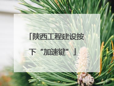 陕西工程建设按下“加速键”