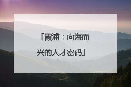 霞浦：向海而兴的人才密码