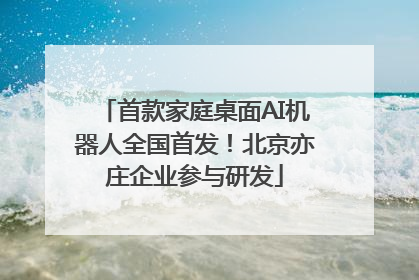 首款家庭桌面AI机器人全国首发！北京亦庄企业参与研发