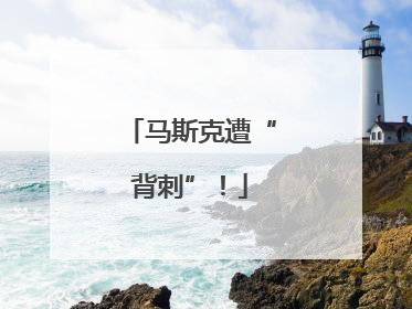 马斯克遭“背刺”！