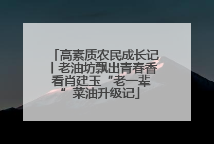 高素质农民成长记丨老油坊飘出青春香 看肖建玉“老一辈”菜油升级记