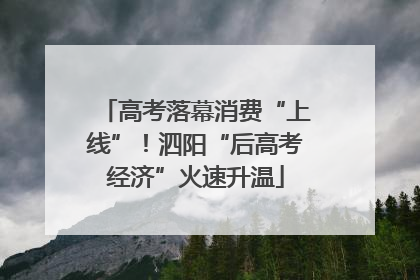 高考落幕消费“上线”！泗阳“后高考经济”火速升温