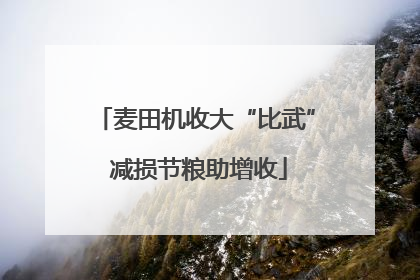 麦田机收大“比武” 减损节粮助增收