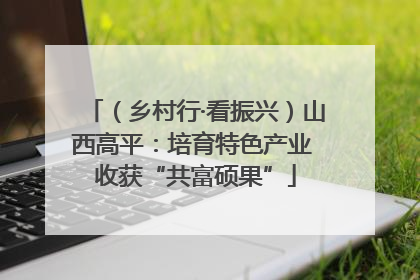 （乡村行·看振兴）山西高平：培育特色产业 收获“共富硕果”