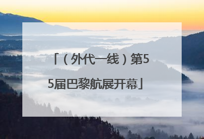 （外代一线）第55届巴黎航展开幕