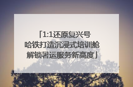 1:1还原复兴号 哈铁打造沉浸式培训舱解锁暑运服务新高度