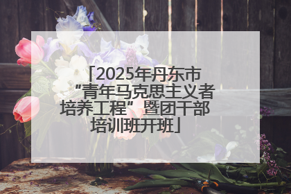 2025年丹东市“青年马克思主义者培养工程”暨团干部培训班开班