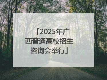 2025年广西普通高校招生咨询会举行