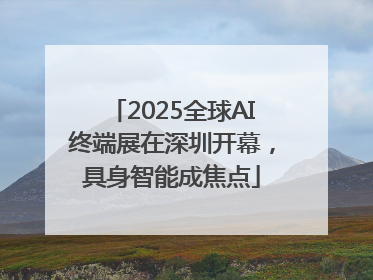 2025全球AI终端展在深圳开幕，具身智能成焦点