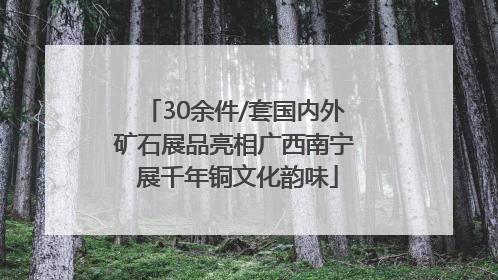 30余件/套国内外矿石展品亮相广西南宁 展千年铜文化韵味
