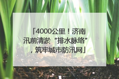 4000公里！济南汛前清淤“排水脉络”，筑牢城市防汛网