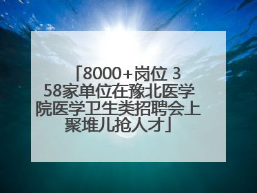8000+岗位 358家单位在豫北医学院医学卫生类招聘会上聚堆儿抢人才