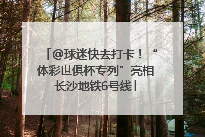 @球迷快去打卡！“体彩世俱杯专列”亮相长沙地铁6号线
